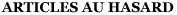 Articles précédents
