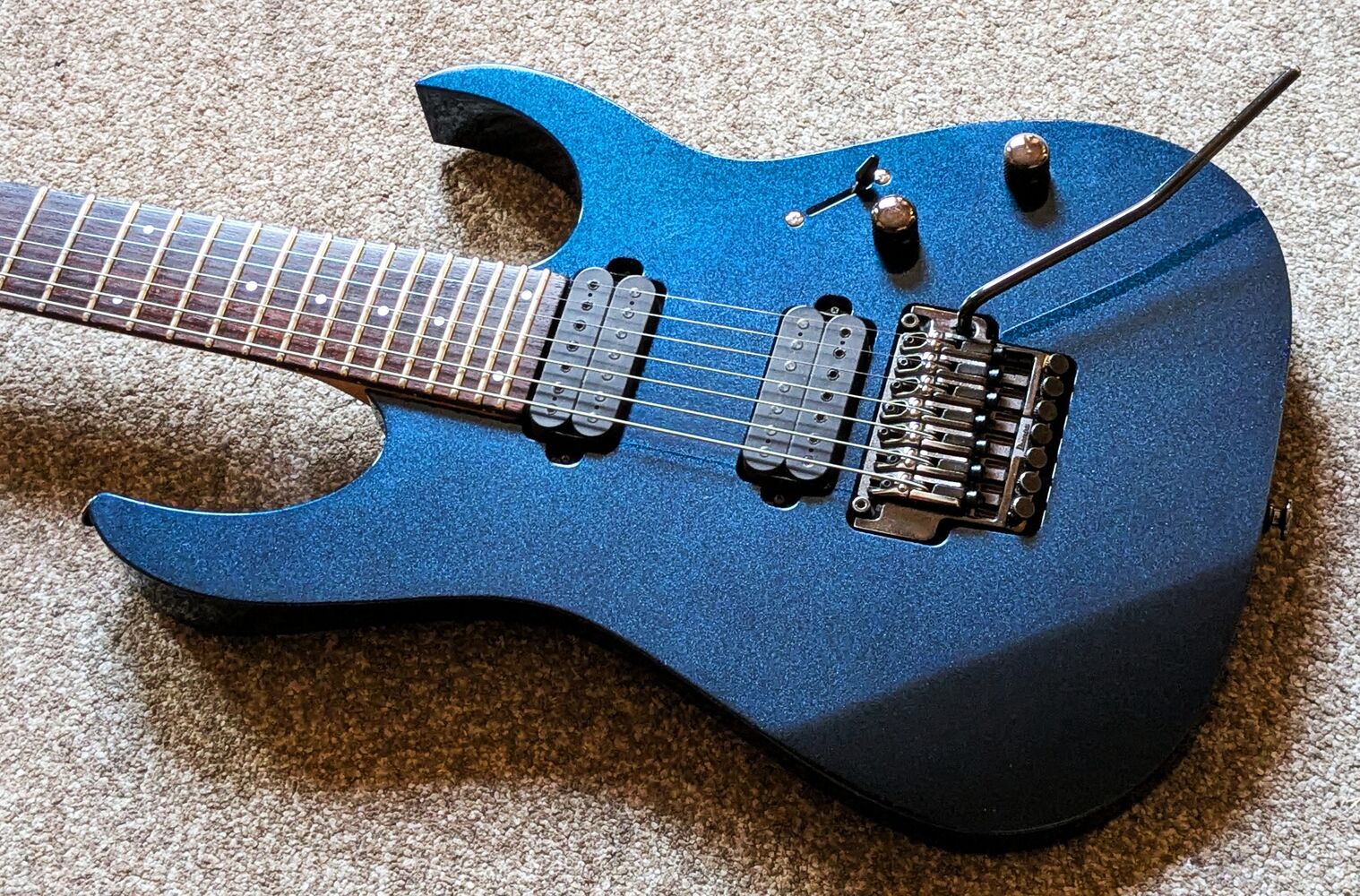 Ibanez Prestige 7弦 RG1527 RB Ibanez Prestige RG1527 RB Royal Blue / 2005, Japan / d'occasion