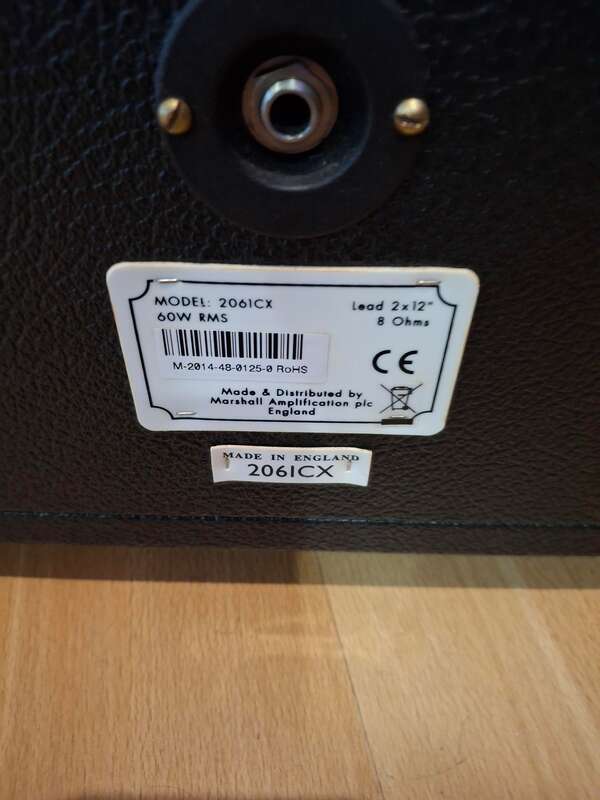 Baffle Marshall 2061CX 2x12