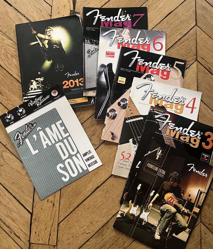 Divers catalogues et magazines Fender