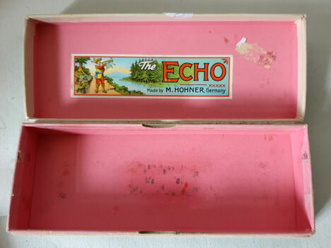 HOHNER The echo Harp C/G +boite d'origine 1940s