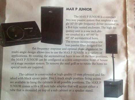 Max P junior Audio Performance
