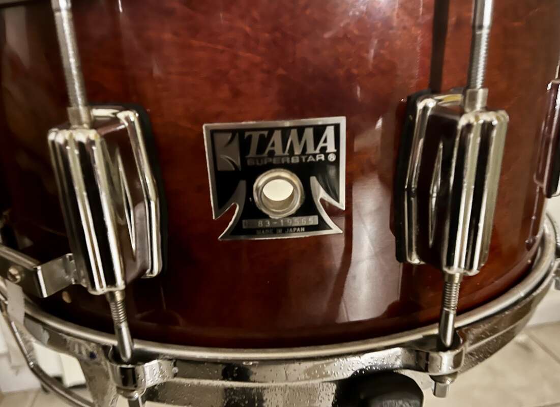 Livraison Tama superstar mahogany + caisse Claire