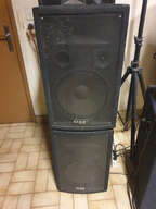 Ampli sono + Enceintes ibiza 12" et artisanale 15"