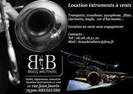 Location saxo, trompette, trombone, accordeon