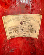 Mandoline C.A. Kisslinger D&eacute;cor&eacute;e C&ocirc;tes Creuses de 1901