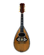 Mandoline C.A. Kisslinger D&eacute;cor&eacute;e C&ocirc;tes Creuses de 1901