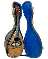 Mandoline C.A. Kisslinger D&eacute;cor&eacute;e C&ocirc;tes Creuses de 1901