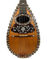 Mandoline Graziella D&eacute;cor&eacute;e C&ocirc;tes Creuses 1900&rsquo;s