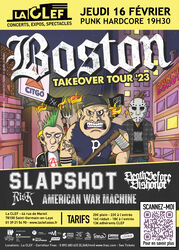 boston takeover tour '23 avec slapshot + risk + death before dishonor + american war machine