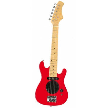 guitare electrique enfant 1 4 ampli integre rouge