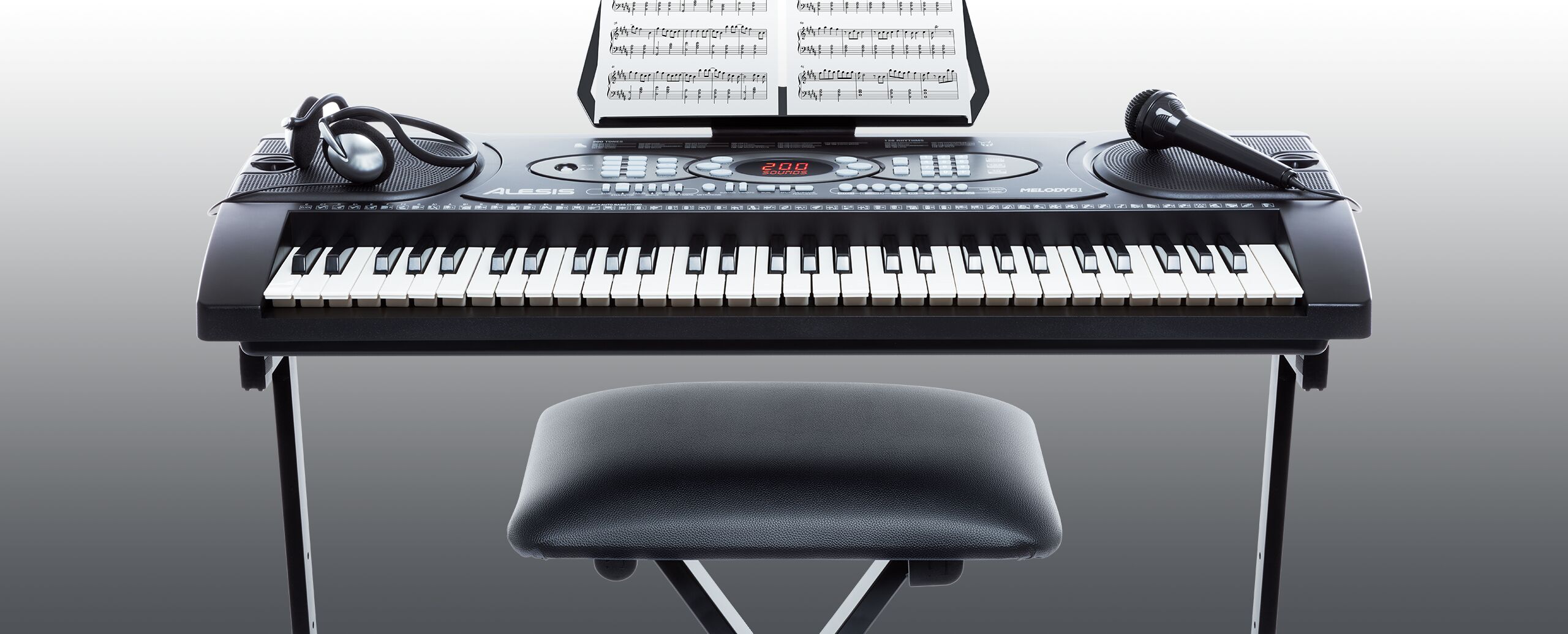 Alesis Melody 61 piano numérique 61 touches pour débutants avec