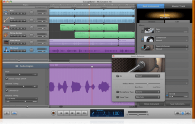 Apple GarageBand Séquenceur audio