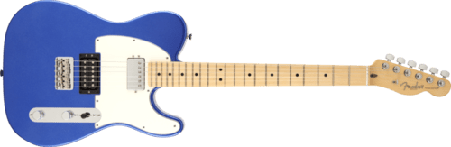 Fender American Standard Telecaster HH Ocean Blue Metallic, touche érable