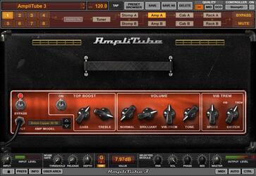 IK Multimedia Amplitube 3, version plug-in
