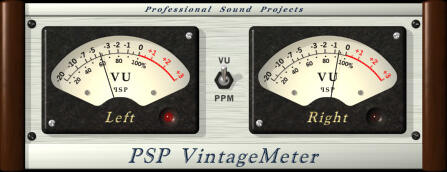 PSP audioware Vintage meter Interface générale
