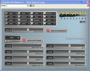 Synful Orchestra Interface générale