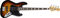 Fender '70s Jazz Bass 3-Color Sunburst, touche palissandre