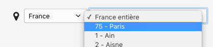 Exemple pour Paris.