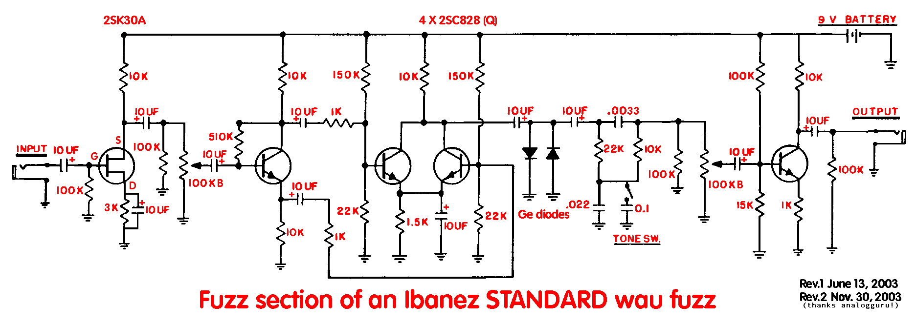 Ibanez Standard Wau Fuzz