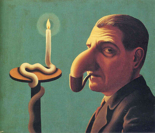 Magritte La lampe philosophique  1936